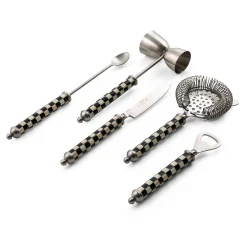 MacKenzie-Childs 3260 Bar Tool Set - Courtly Check* Outdoor Entertaining