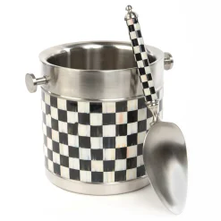 MacKenzie-Childs 3260 Ice Bucket - Courtly Check* Outdoor Entertaining