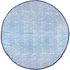 MacKenzie-Childs 90" Round Royal Check Tablecloth* Kitchen & Table Linens