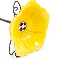 MacKenzie-Childs Avant Garden Birdbath Stake - Yellow* Garden Accessories