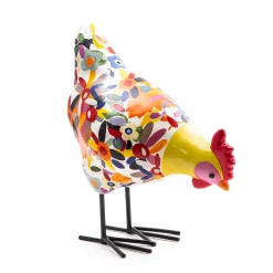 MacKenzie-Childs Avant Garden Chicken - Floral* Room Accents
