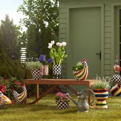 MacKenzie-Childs Avant Garden Chicken - Stripe* Room Accents