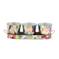 MacKenzie-Childs Avant Garden Herb Pots - Set Of 3* Pots & Planters