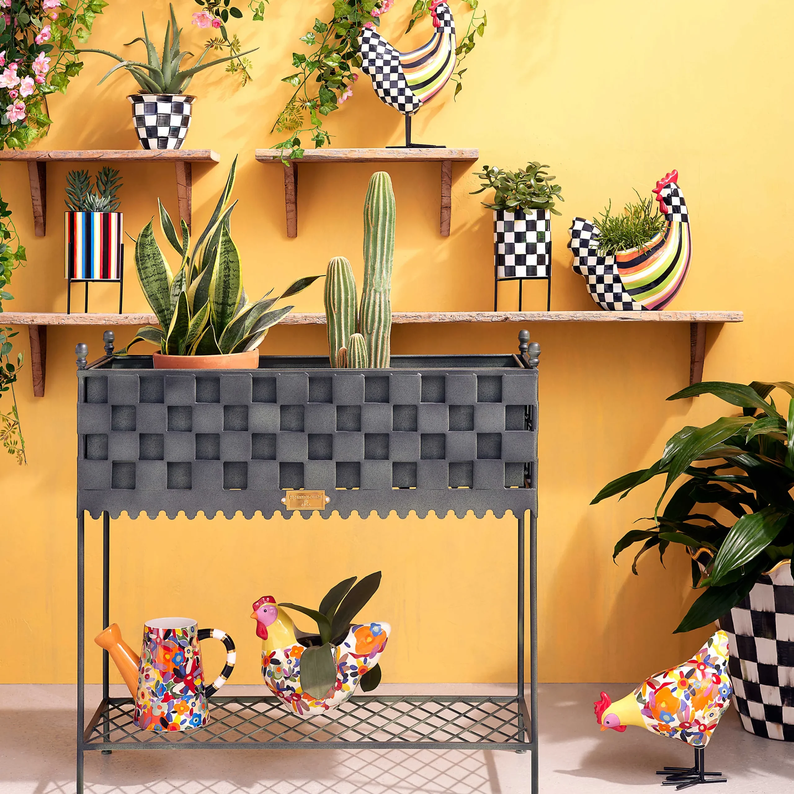 MacKenzie-Childs Avant Garden Tabletop Planter - Stripe* Pots & Planters