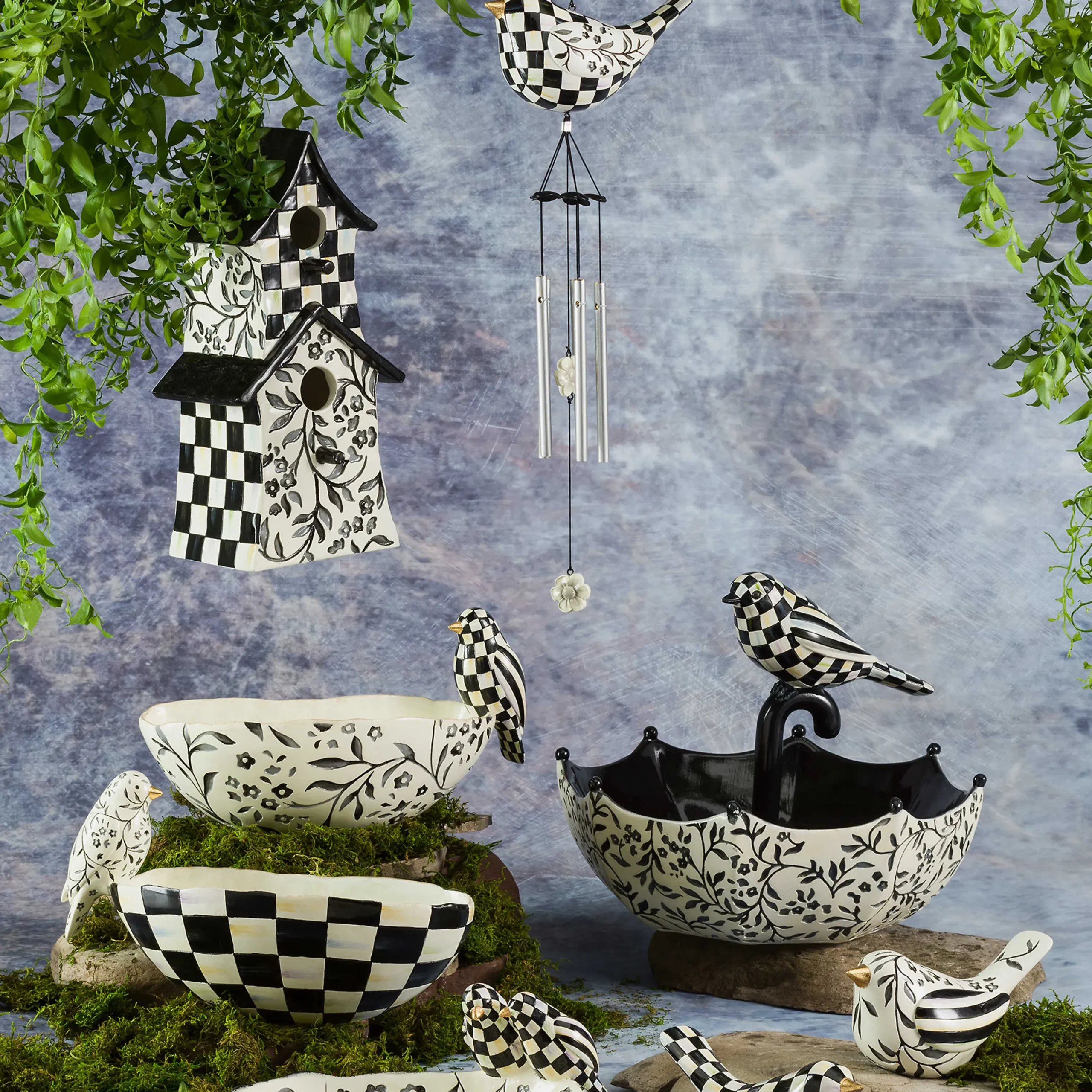 MacKenzie-Childs Aviary Wind Chimes* Entryway & Porch