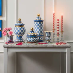 MacKenzie-Childs Bands Dinner Candles - Red - Set Of 2* Candles & Fragrances