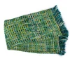 MacKenzie-Childs Basket Weave Throw - Peacock* Pillows, Throws, & Cushions