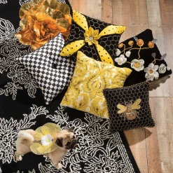 MacKenzie-Childs Beekeeper Pillow* Pillows, Throws, & Cushions