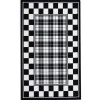 MacKenzie-Childs Black & White Tartan Rug - 3' X 4'11"* Rugs