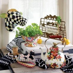 MacKenzie-Childs Black & White Zig Zag Dish Towels - Set Of 3* Kitchen & Table Linens