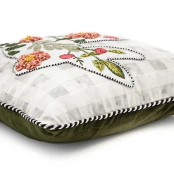 MacKenzie-Childs Blooming Bunny Pillow* Pillows, Throws, & Cushions