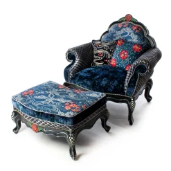 MacKenzie-Childs Bluetopia Chair* Living Room