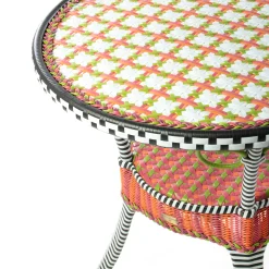 MacKenzie-Childs Breezy Poppy Outdoor Cafe Table* Living Room
