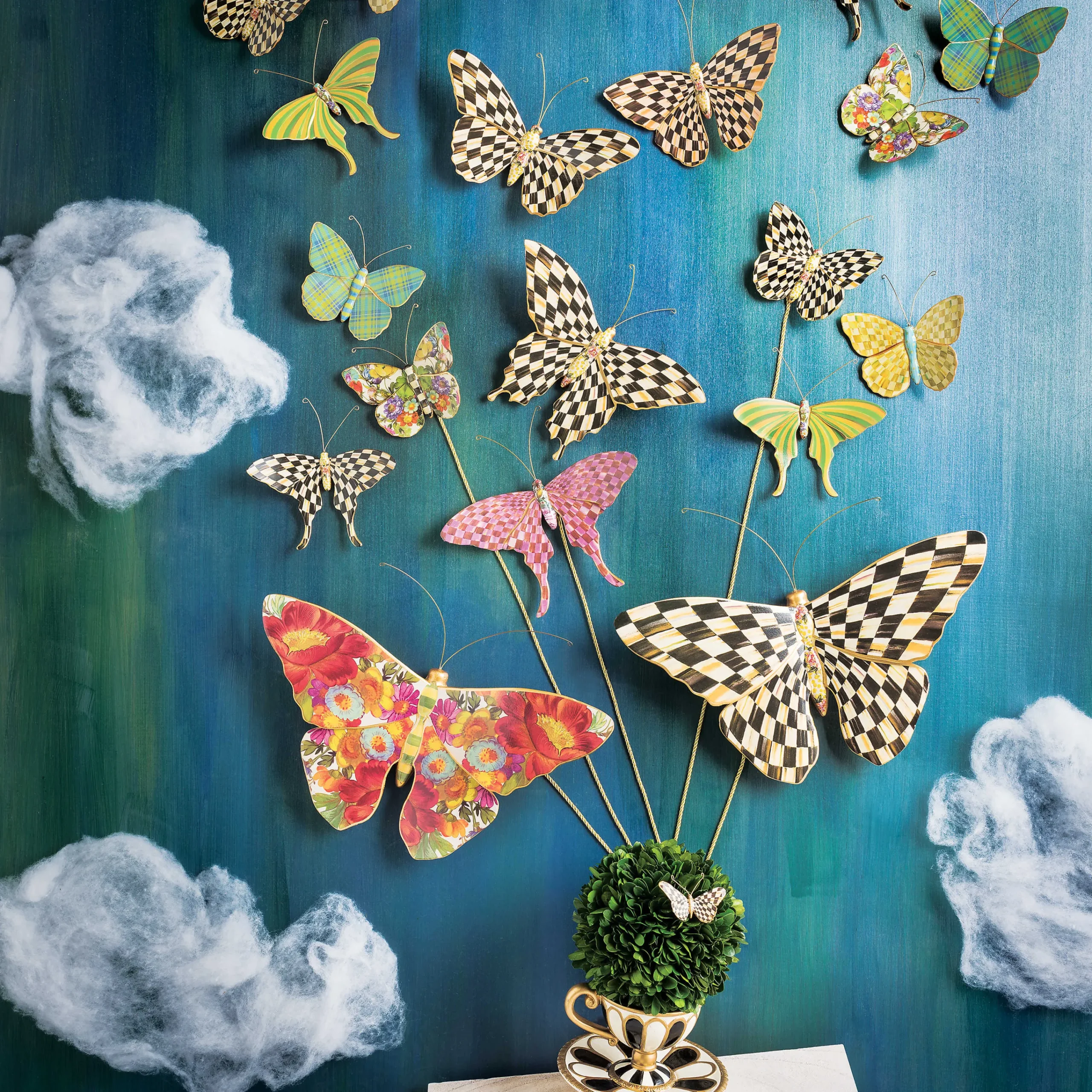 MacKenzie-Childs Butterfly Trio Wall Decor - Meadow* Room Accents