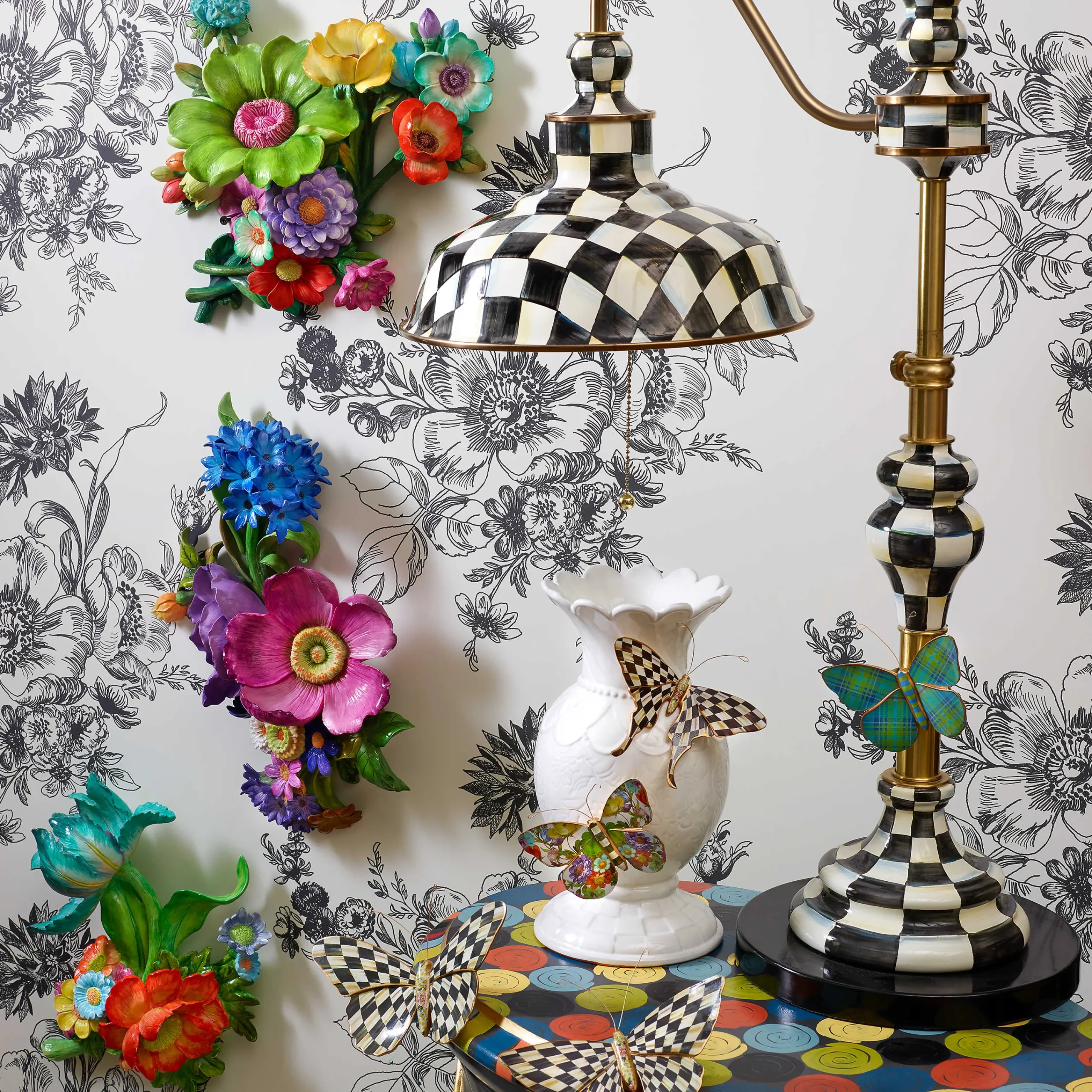 MacKenzie-Childs Butterfly Trio Wall Decor - Pond* Room Accents