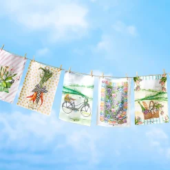 MacKenzie-Childs Cabbage Bouquet Dish Towel* Greenery & Florals