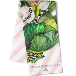 MacKenzie-Childs Cabbage Bouquet Dish Towel* Greenery & Florals