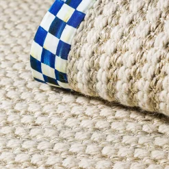 MacKenzie-Childs Cable Wool Sisal - Royal - 3' X 5' Rug* Rugs