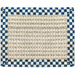 MacKenzie-Childs Cable Wool Sisal - Royal - 2' X 3' Rug* Rugs