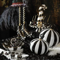 MacKenzie-Childs Check Dinner Candles - Black & Ivory - Set Of 2* Candles & Fragrances