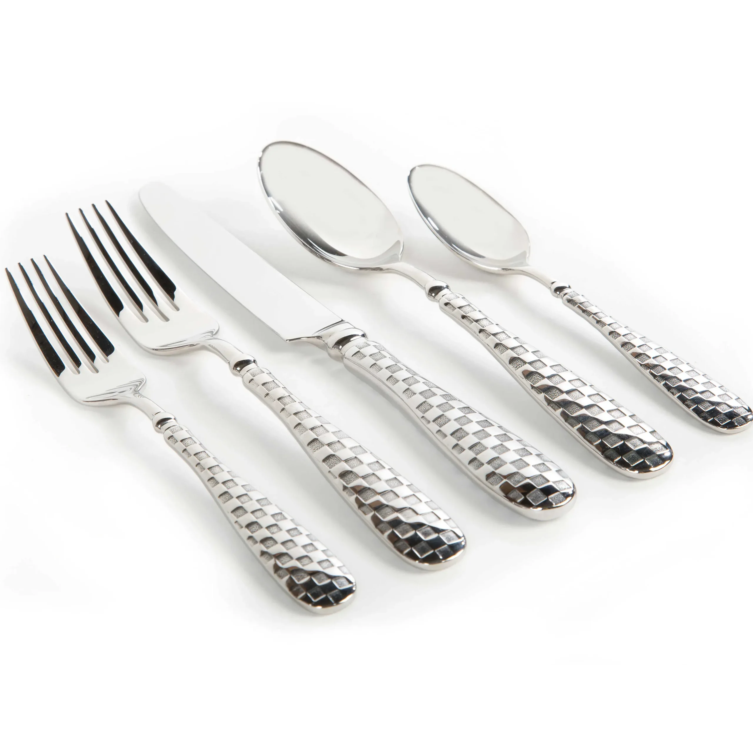 MacKenzie-Childs Check Flatware - 5-Piece Place Setting* Outdoor Entertaining