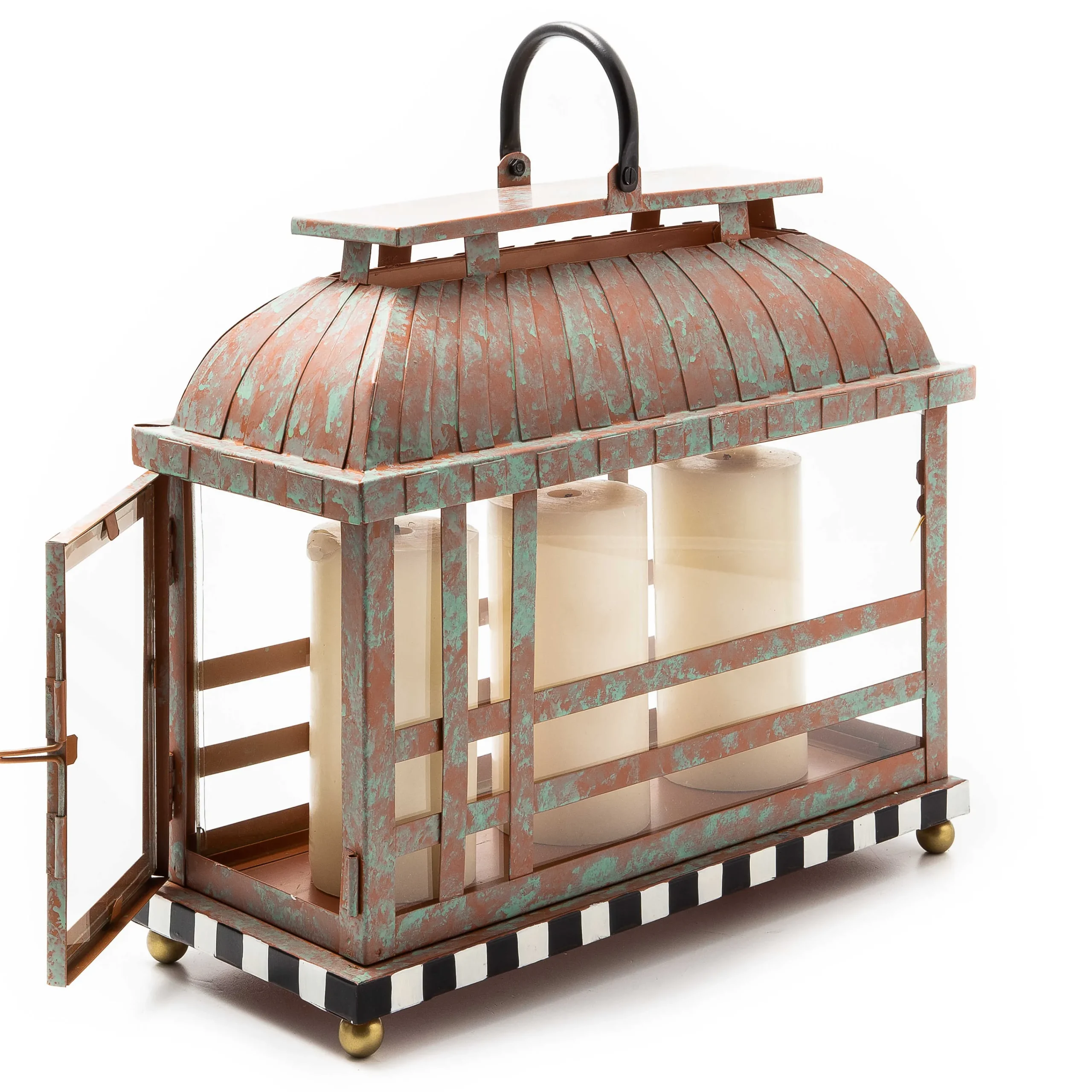 MacKenzie-Childs Check It Out Lantern - Large* Outdoor Decor