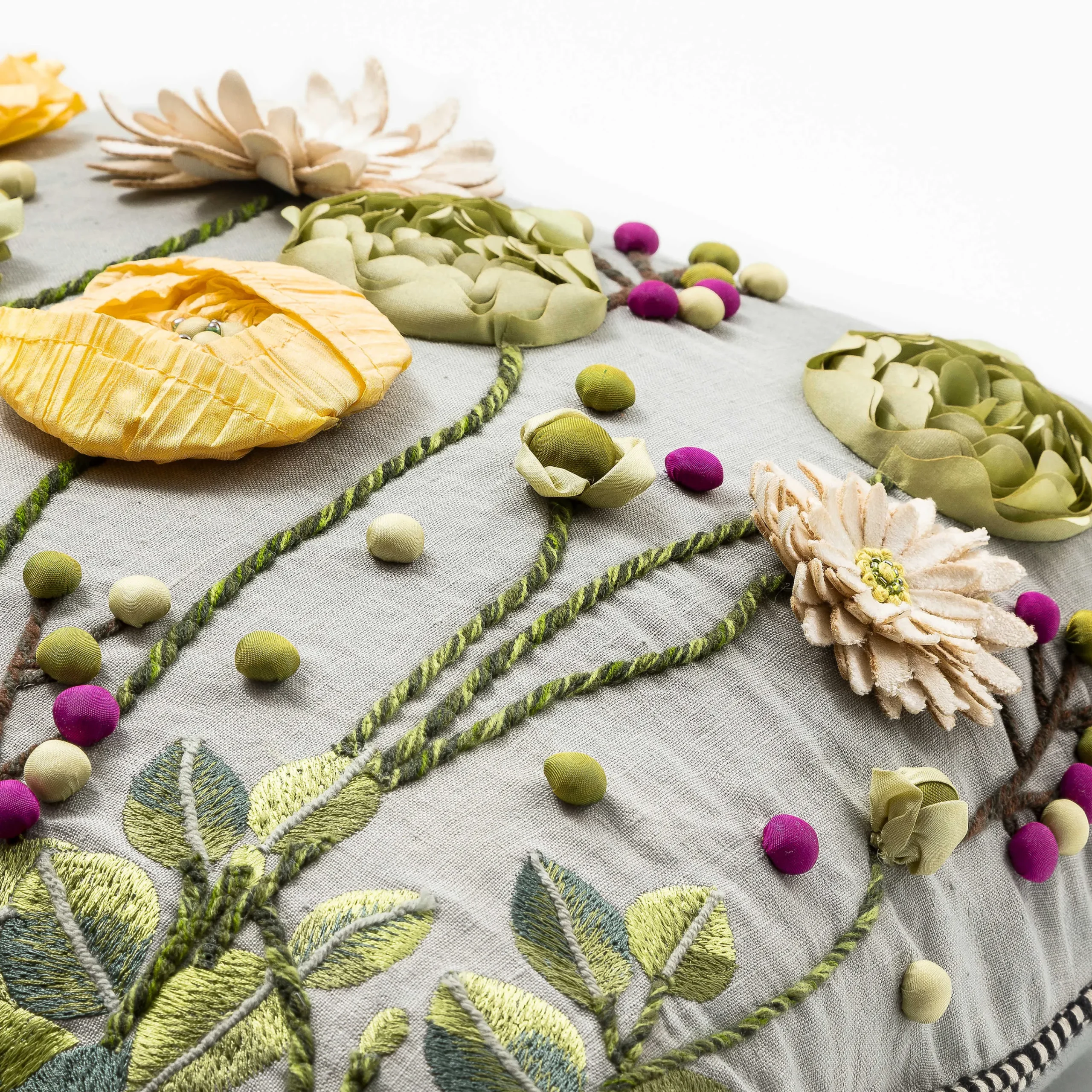 MacKenzie-Childs Coming Up Daisies Lumbar Pillow* Pillows, Throws, & Cushions