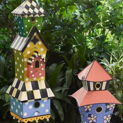 MacKenzie-Childs Condominium Birdhouse* Garden Accessories