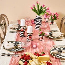 MacKenzie-Childs Coquette Goblet - Pink* Outdoor Entertaining