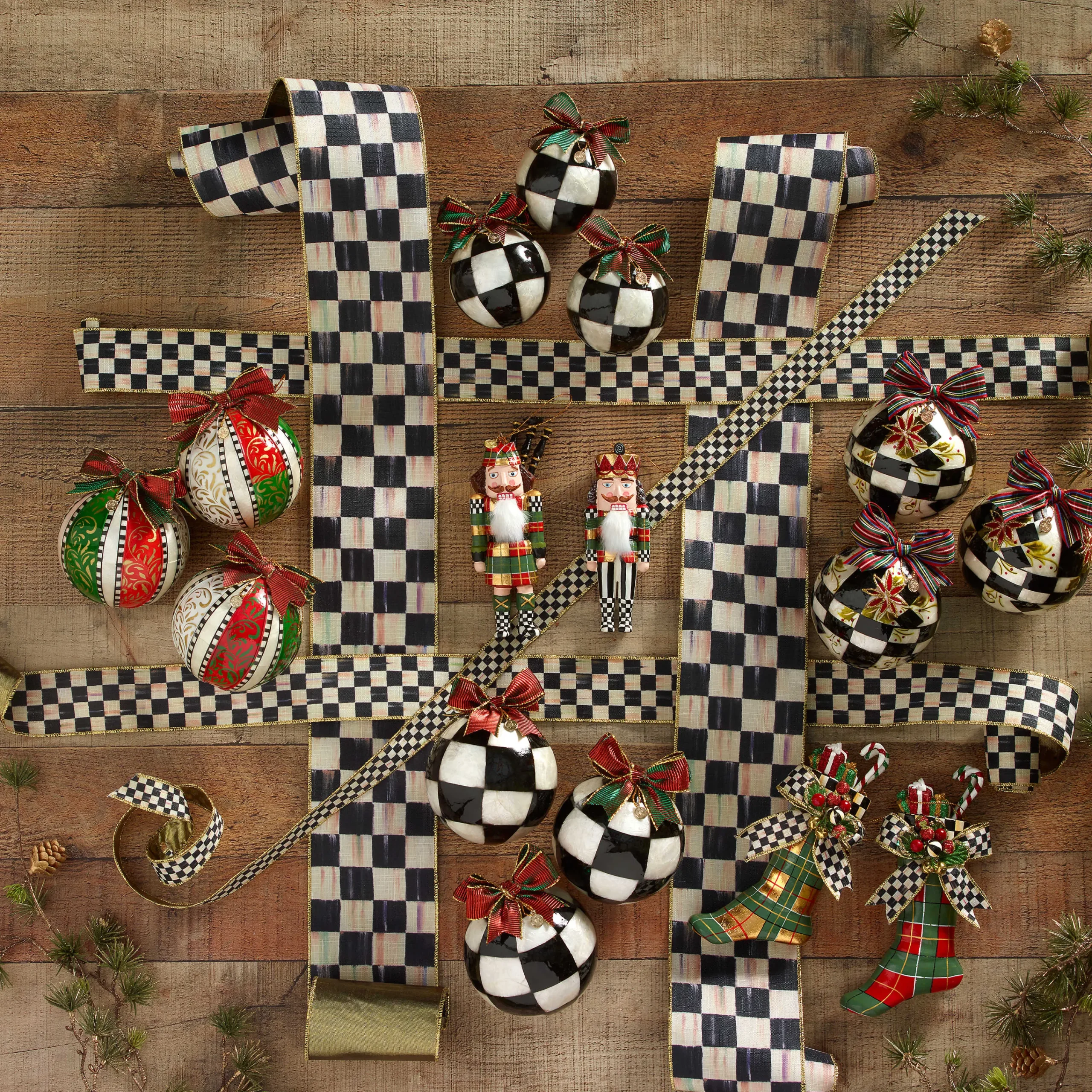 MacKenzie-Childs Courtly Check 4" Ribbon* Room Accents