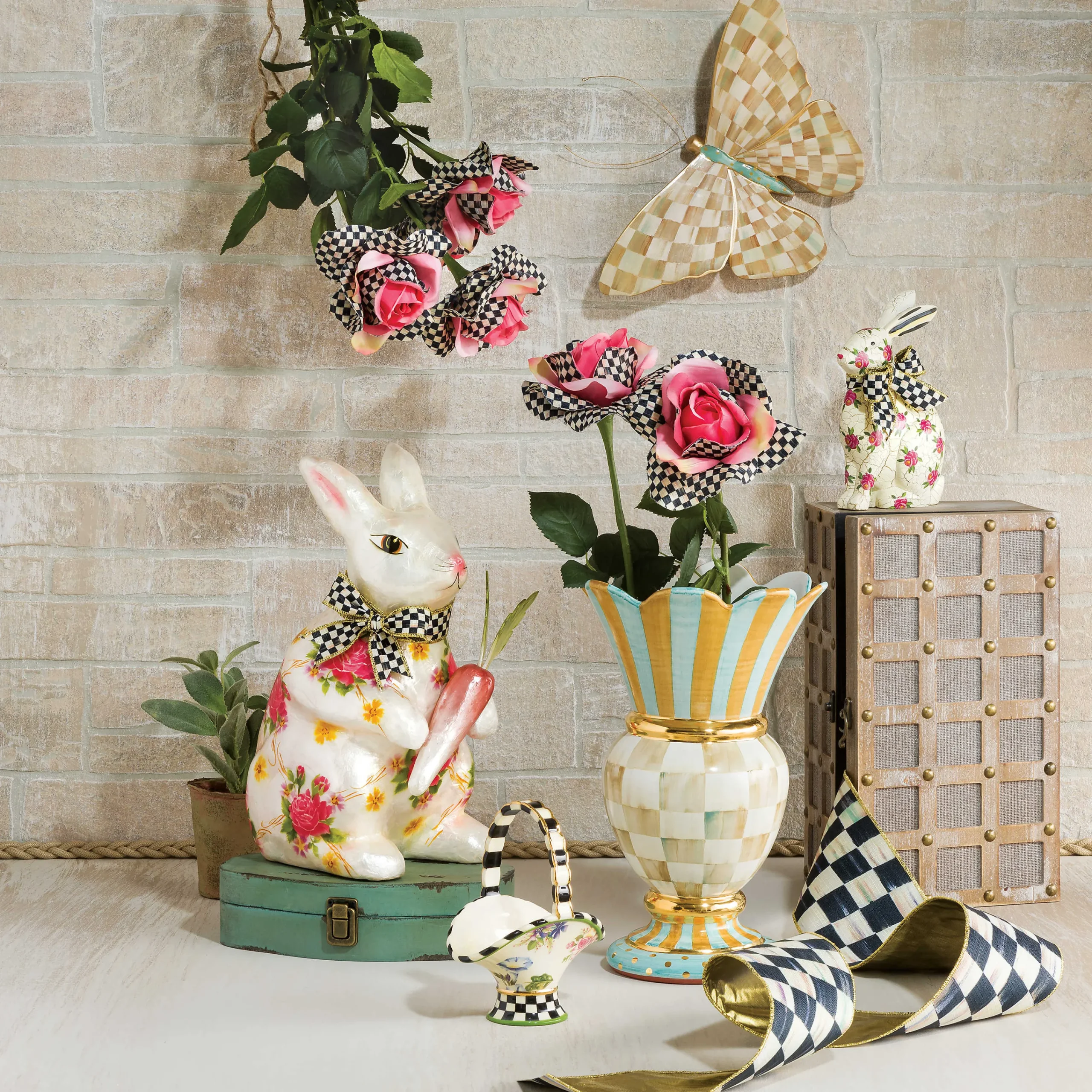 MacKenzie-Childs Courtly Check 4" Ribbon* Room Accents