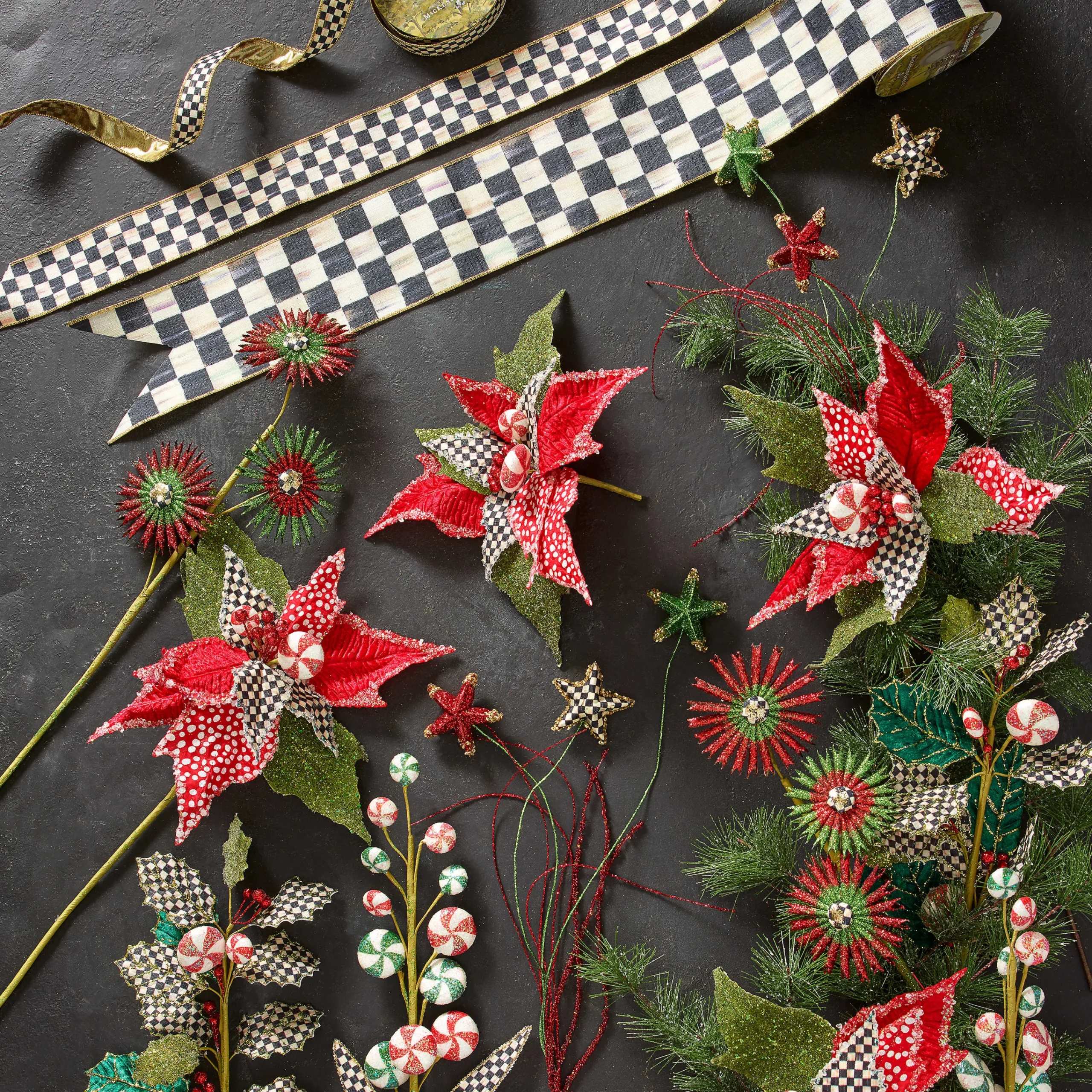 MacKenzie-Childs Courtly Check 4" Ribbon* Room Accents