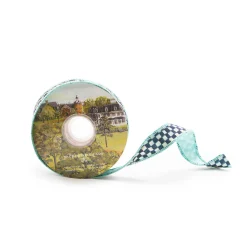 MacKenzie-Childs Courtly Check 1" Ribbon - Aqua* Room Accents