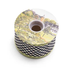 MacKenzie-Childs Courtly Check 2.5" Ribbon - Spring Green* Room Accents