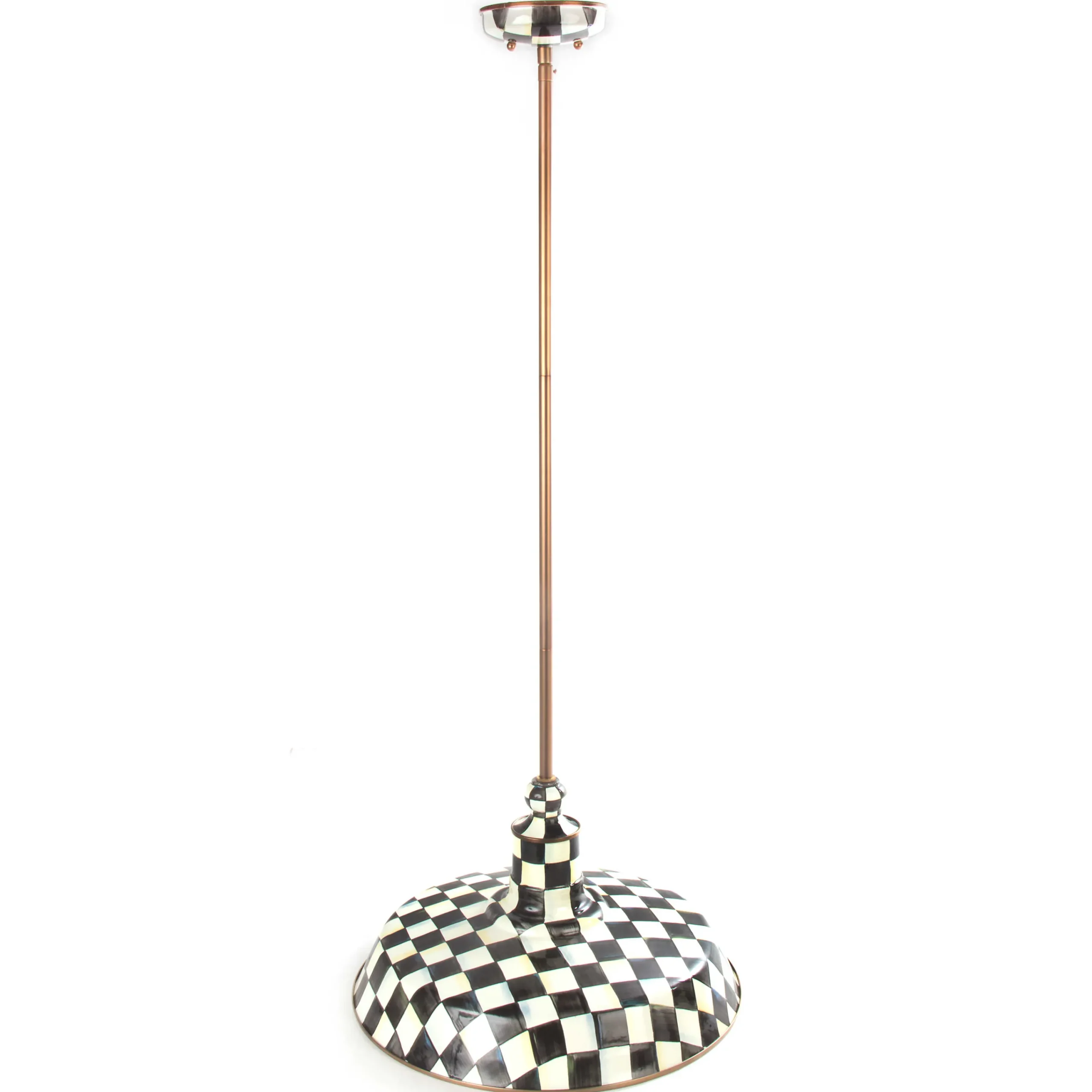 MacKenzie-Childs Courtly Check Barn Pendant Lamp - 18"* Lighting