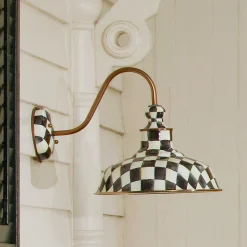 MacKenzie-Childs Courtly Check Barn Sconce - 12"* Lighting