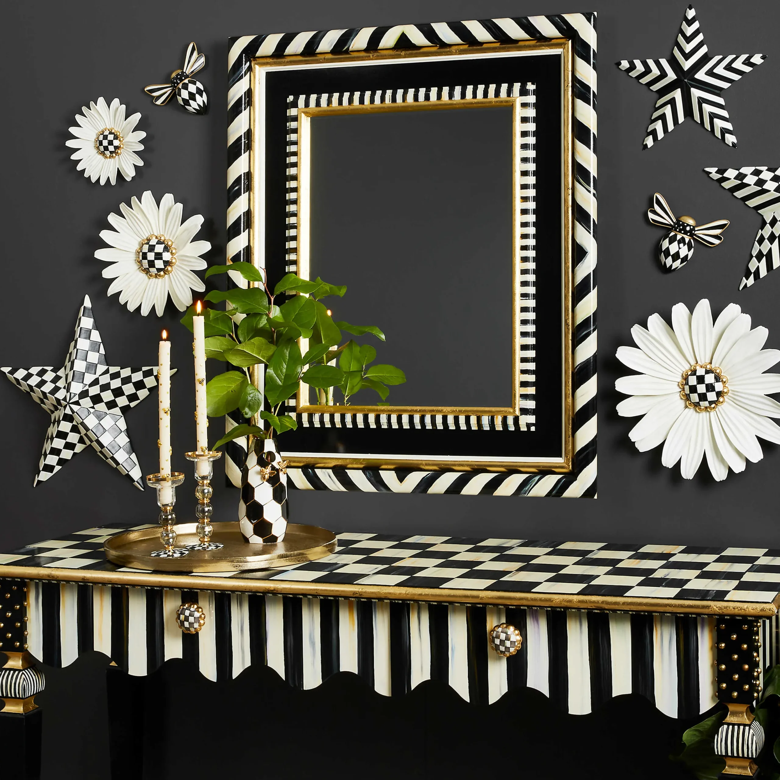 MacKenzie-Childs Courtly Check Barn Star* Outdoor Decor