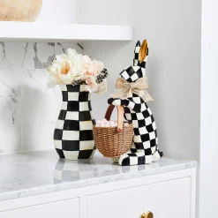 MacKenzie-Childs Courtly Check Basket Bunny* Room Accents