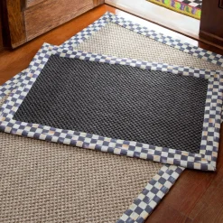 MacKenzie-Childs Courtly Check Black Sisal Rug - 2' X 3'* Rugs