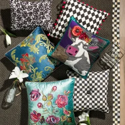 MacKenzie-Childs Courtly Check Black Sisal Rug - 3' X 5'* Rugs