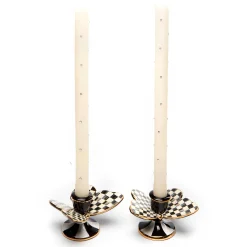 MacKenzie-Childs Courtly Check Butterfly Candle Holders - Set Of 2* Candles & Fragrances