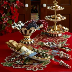 MacKenzie-Childs Courtly Check Compote* Outdoor Entertaining