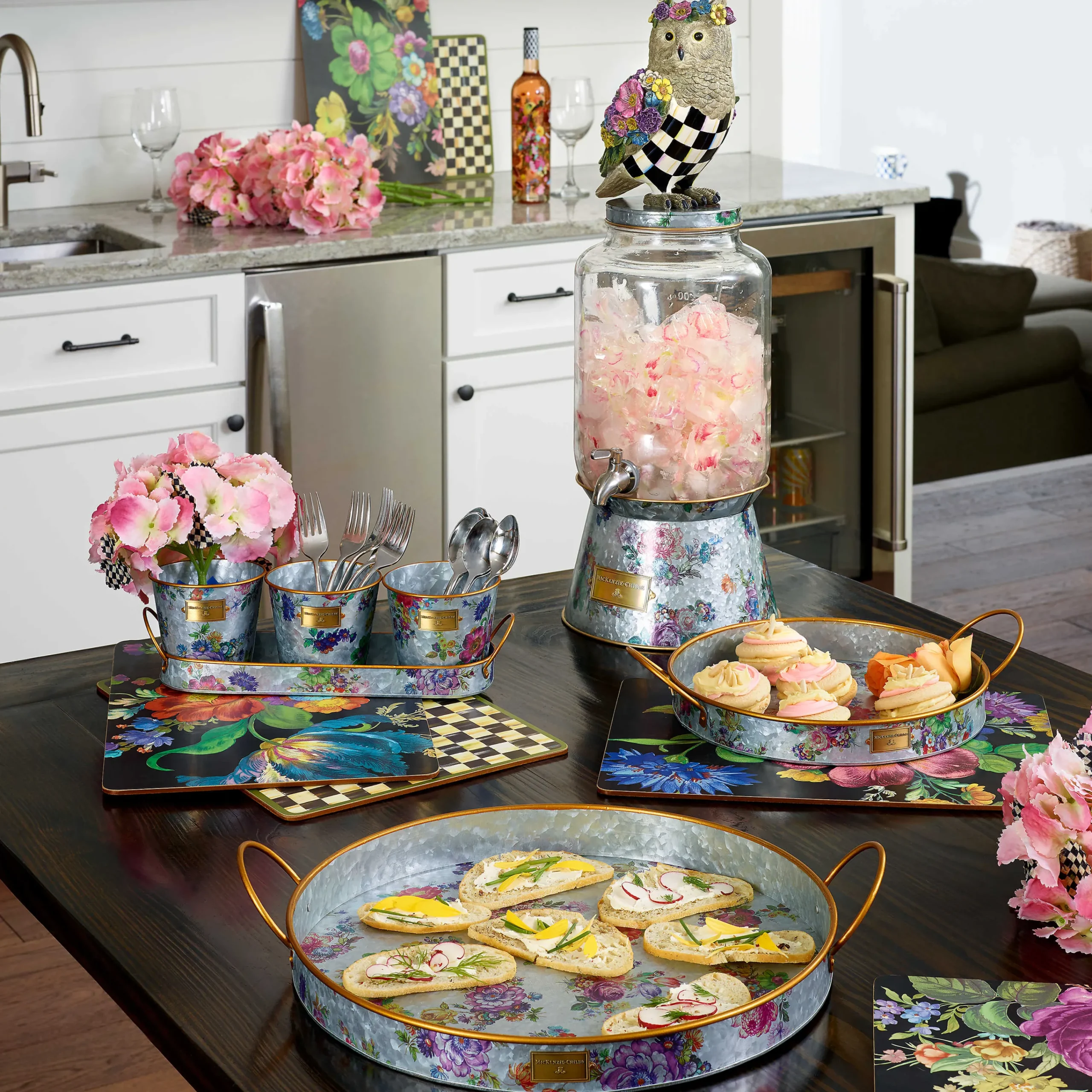 MacKenzie-Childs Courtly Check Cork Back Placemats - Set Of 4* Outdoor Entertaining