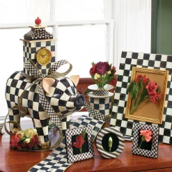 MacKenzie-Childs Courtly Check Desk Clock* Room Accents