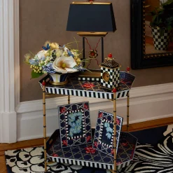 MacKenzie-Childs Courtly Check Desk Clock* Room Accents