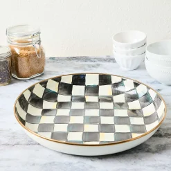 MacKenzie-Childs Courtly Check Enamel Abundant Bowl* Outdoor Entertaining