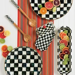 MacKenzie-Childs Courtly Check Enamel Abundant Bowl* Outdoor Entertaining