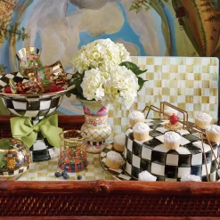 MacKenzie-Childs Courtly Check Enamel Cake Carrier* Outdoor Entertaining