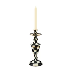 MacKenzie-Childs Courtly Check Enamel Candlestick - Medium* Candles & Fragrances