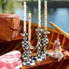 MacKenzie-Childs Courtly Check Enamel Candlestick - Large* Candles & Fragrances